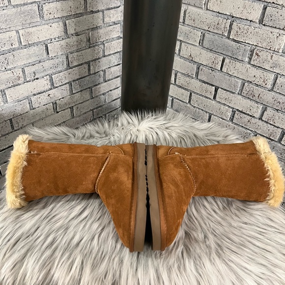 Style & Co Suede Boots With Faux-Fur Cuffs NEW - Picture 11 of 15